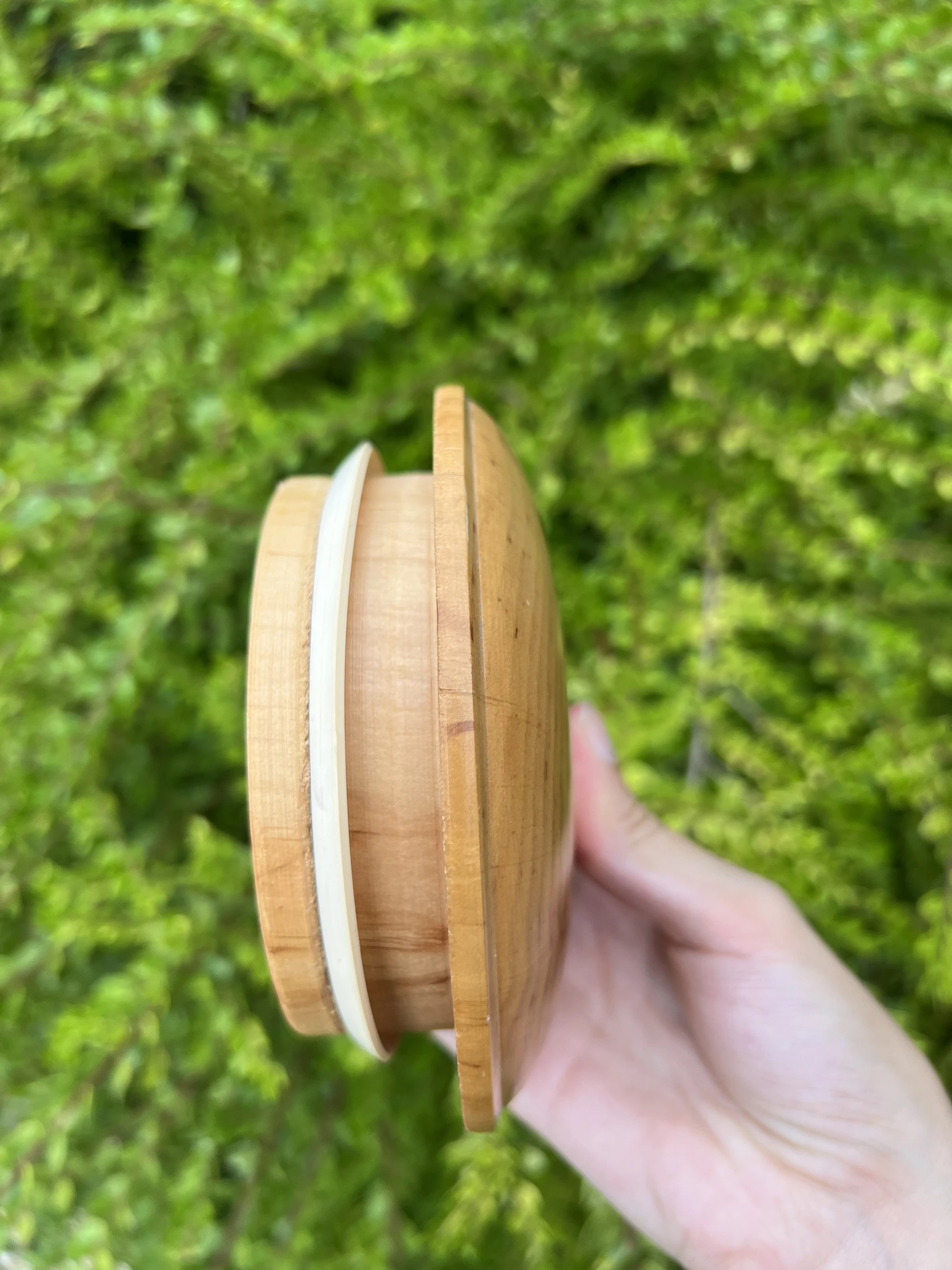 🍎 Pot de conservation en porcelaine décor fruits avec couvercle bois et joint é – photo 9
